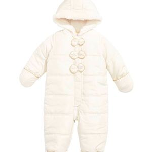 First Impressions Baby Girls Bow Trim Snowsuit,
Created for Macy's